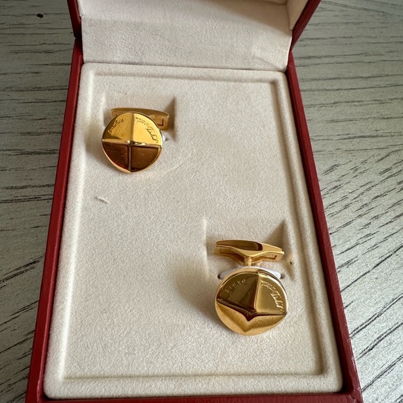 S.T. DUPONT iconic signature style 18k gold cufflinks - Picture 7 of 9